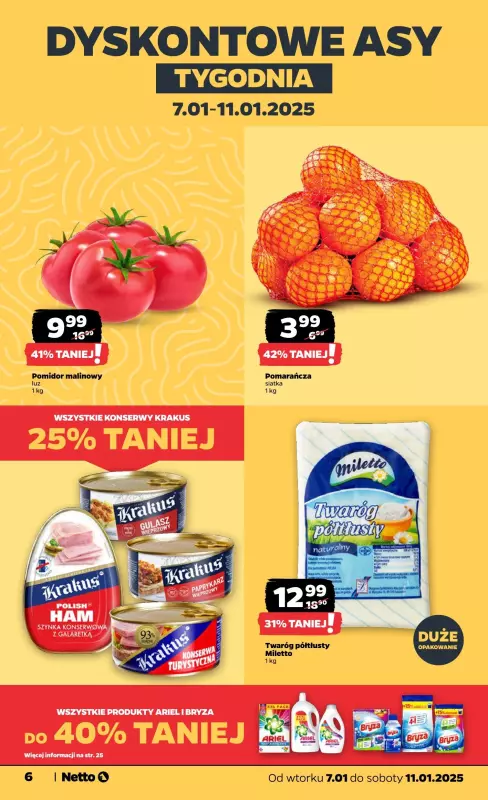 Netto - gazetka promocyjna Gazetka Spożywcza od wtorku od wtorku 07.01 do soboty 11.01 - strona 6