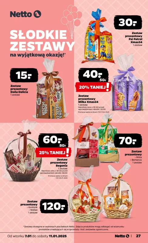 Netto - gazetka promocyjna Gazetka Spożywcza od wtorku od wtorku 07.01 do soboty 11.01 - strona 27