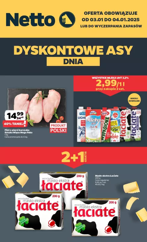 Netto - gazetka promocyjna Weekendowe promocje w Netto! od piątku 03.01 do soboty 04.01