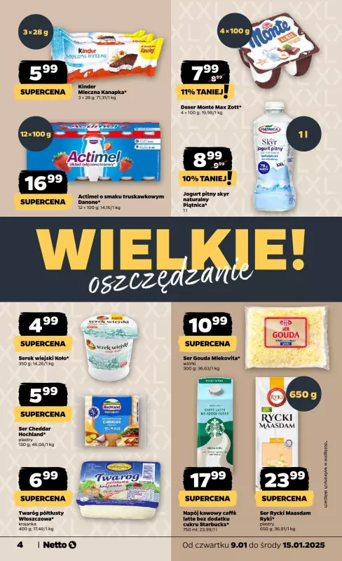 Netto - gazetka promocyjna Gazetka Spożywcza od czwartku 09.01 do środy 15.01 - strona 4