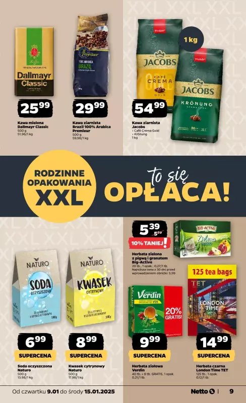 Netto - gazetka promocyjna Gazetka Spożywcza od czwartku 09.01 do środy 15.01 - strona 9