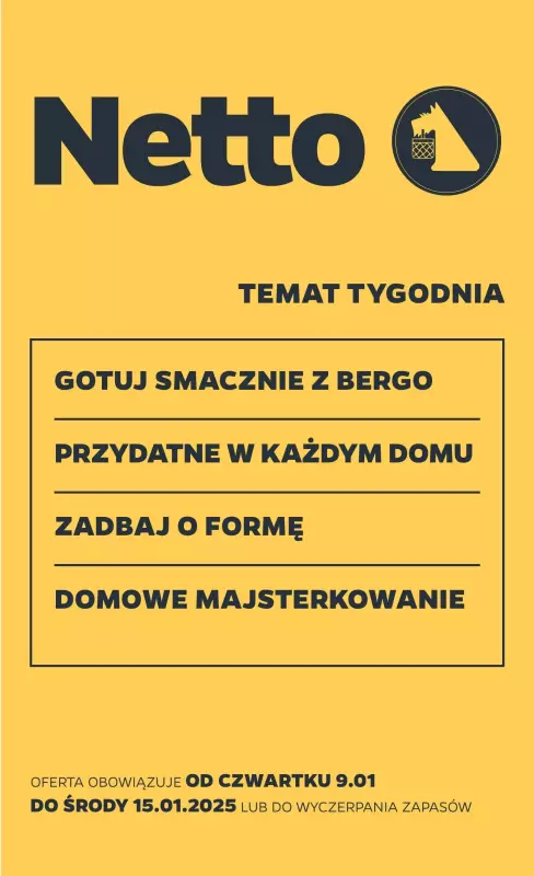 Netto - gazetka promocyjna Gazetka Non Food od czwartku 09.01 do środy 15.01