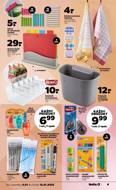 Netto - gazetka promocyjna Gazetka Non Food od czwartku 09.01 do środy 15.01 - strona 5