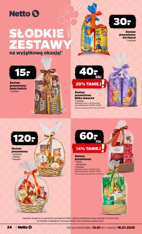 Netto - gazetka promocyjna Gazetka Spożywcza od poniedziałku 13.01 do soboty 18.01 - strona 24