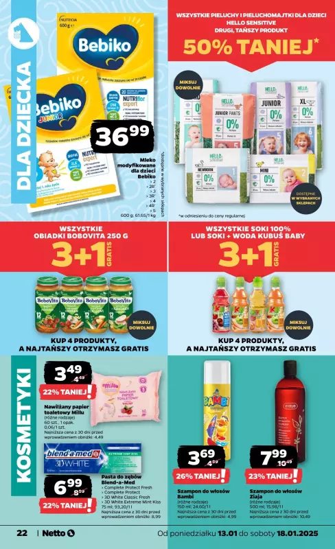 Netto - gazetka promocyjna Gazetka Spożywcza od poniedziałku 13.01 do soboty 18.01 - strona 22