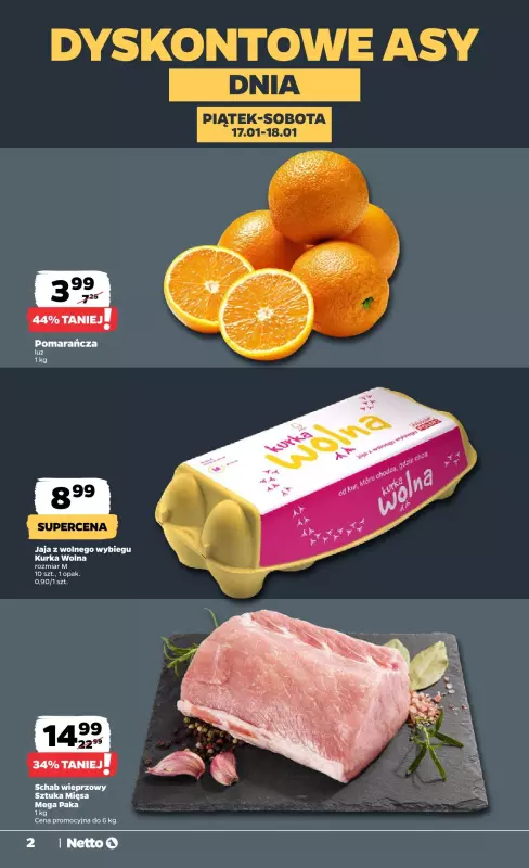 Netto - gazetka promocyjna Gazetka spożywcza od czwartku 16.01 do środy 22.01 - strona 2