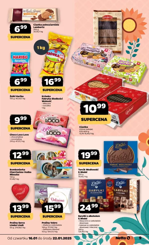 Netto - gazetka promocyjna Gazetka spożywcza od czwartku 16.01 do środy 22.01 - strona 9