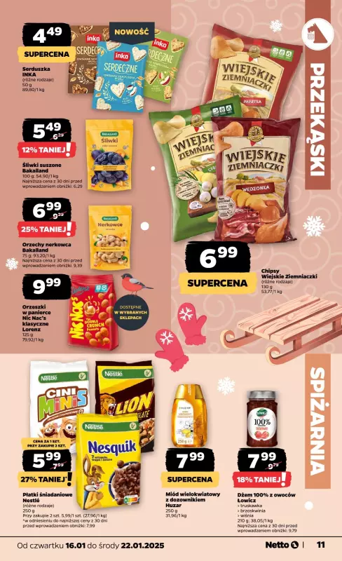 Netto - gazetka promocyjna Gazetka spożywcza od czwartku 16.01 do środy 22.01 - strona 11