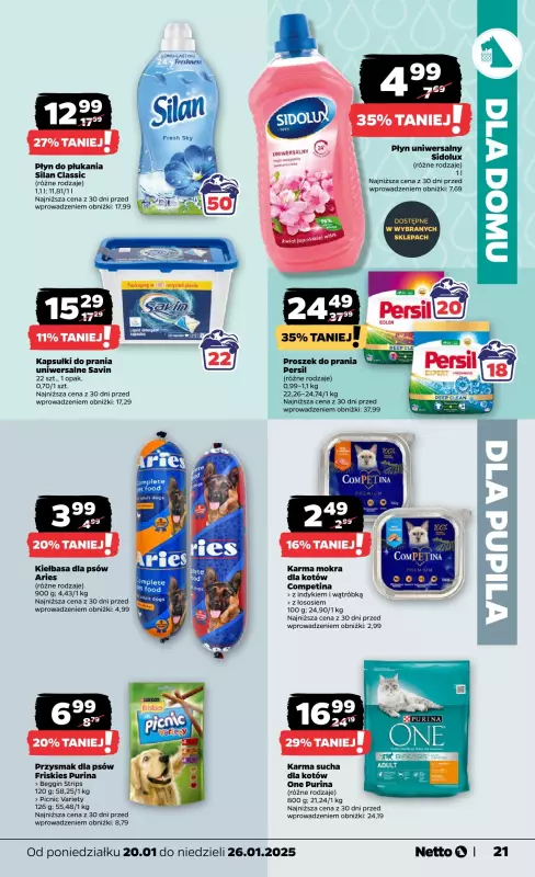 Netto - gazetka promocyjna Gazetka Spożywcza od poniedziałku 20.01 do niedzieli 26.01 - strona 21