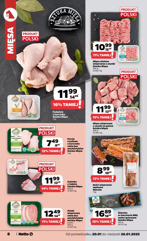 Netto - gazetka promocyjna Gazetka Spożywcza od poniedziałku 20.01 do niedzieli 26.01 - strona 8