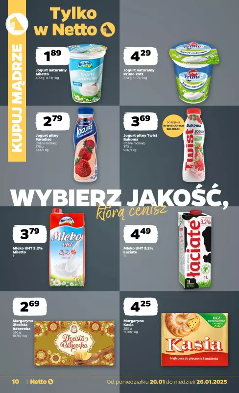 Netto - gazetka promocyjna Gazetka Spożywcza od poniedziałku 20.01 do niedzieli 26.01 - strona 10