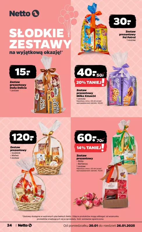 Netto - gazetka promocyjna Gazetka Spożywcza od poniedziałku 20.01 do niedzieli 26.01 - strona 24