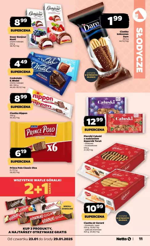 Netto - gazetka promocyjna Gazetka Spożywcza od czwartku 23.01 do środy 29.01 - strona 11