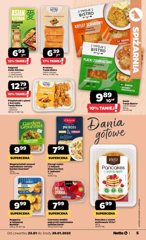 Netto - gazetka promocyjna Gazetka Spożywcza od czwartku 23.01 do środy 29.01 - strona 5