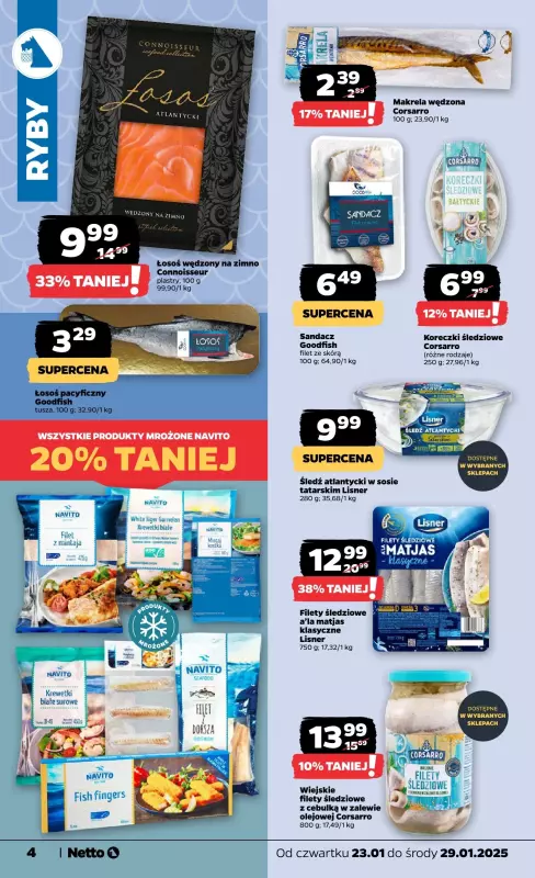 Netto - gazetka promocyjna Gazetka Spożywcza od czwartku 23.01 do środy 29.01 - strona 4