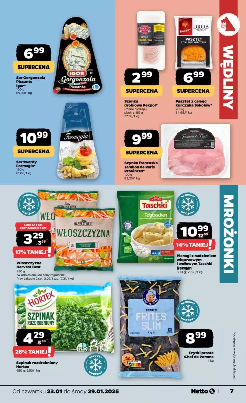 Netto - gazetka promocyjna Gazetka Spożywcza od czwartku 23.01 do środy 29.01 - strona 7