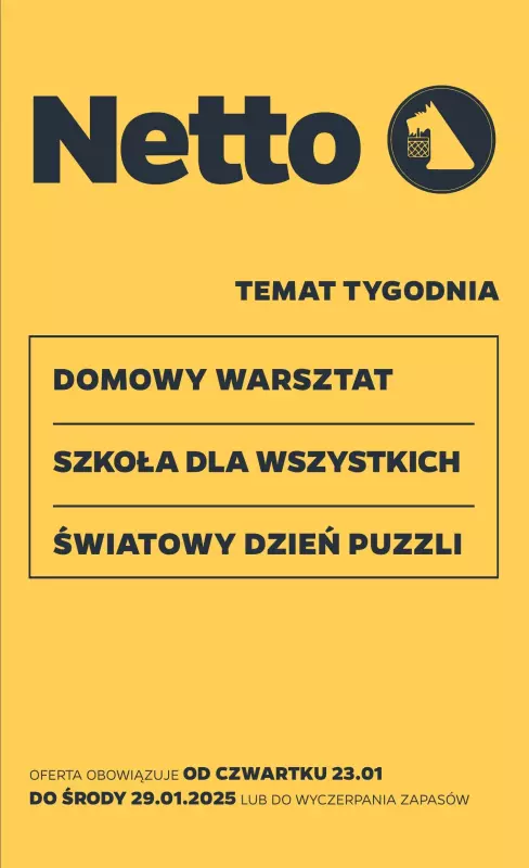 Netto - gazetka promocyjna Gazetka Non Food od czwartku 23.01 do środy 29.01