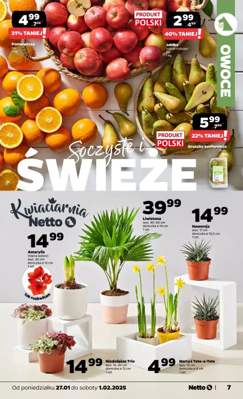 Netto - gazetka promocyjna Gazetka Spożywcza od poniedziałku 27.01 do soboty 01.02 - strona 7