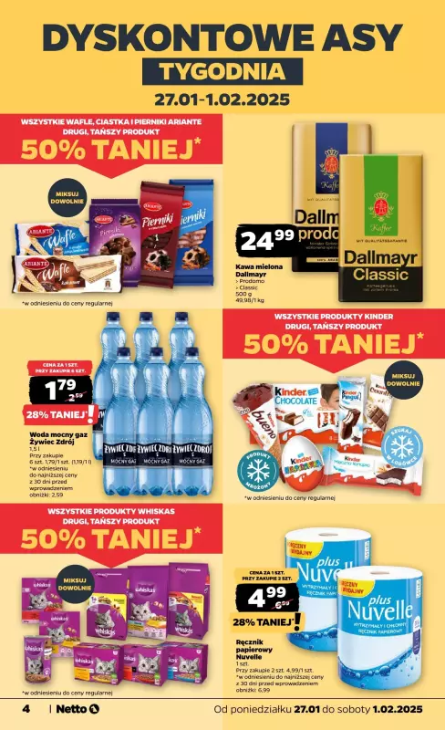 Netto - gazetka promocyjna Gazetka Spożywcza od poniedziałku 27.01 do soboty 01.02 - strona 4