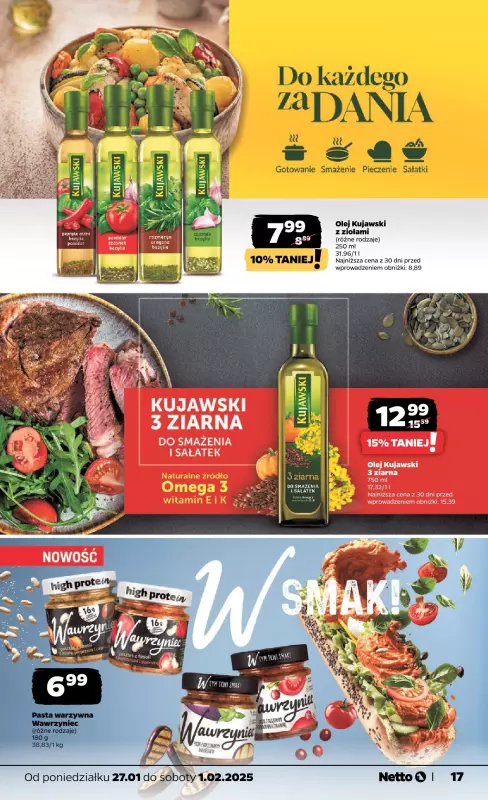 Netto - gazetka promocyjna Gazetka Spożywcza od poniedziałku 27.01 do soboty 01.02 - strona 17