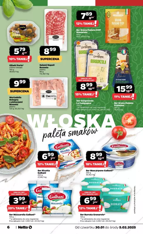 Netto - gazetka promocyjna Gazetka Spożywcza od czwartku 30.01 do środy 05.02 - strona 6