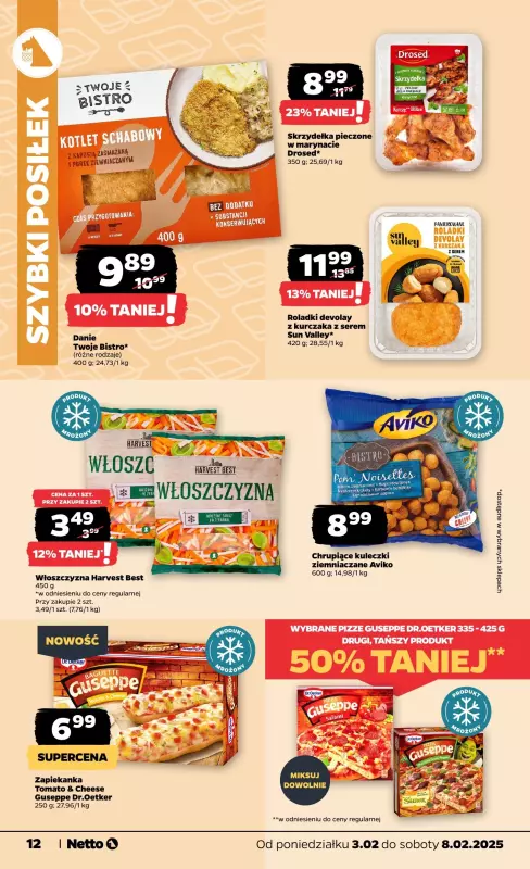 Netto - gazetka promocyjna Gazetka Spożywcza od poniedziałku 03.02 do soboty 08.02 - strona 12