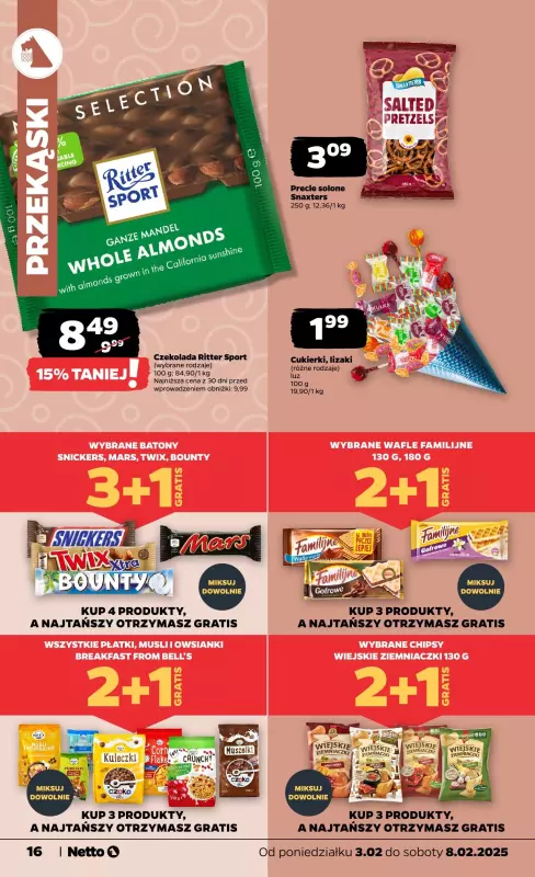 Netto - gazetka promocyjna Gazetka Spożywcza od poniedziałku 03.02 do soboty 08.02 - strona 16