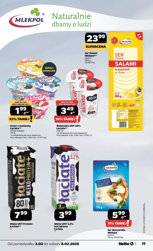 Netto - gazetka promocyjna Gazetka Spożywcza od poniedziałku 03.02 do soboty 08.02 - strona 11