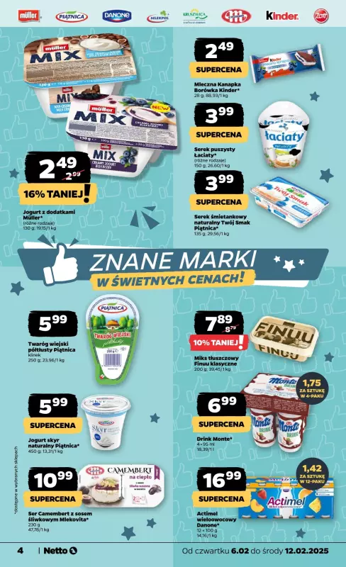 Netto - gazetka promocyjna Gazetka Spożywcza od czwartku 06.02 do środy 12.02 - strona 4