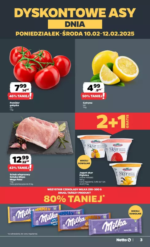 Netto - gazetka promocyjna Gazetka Spożywcza od poniedziałku 10.02 do soboty 15.02 - strona 3