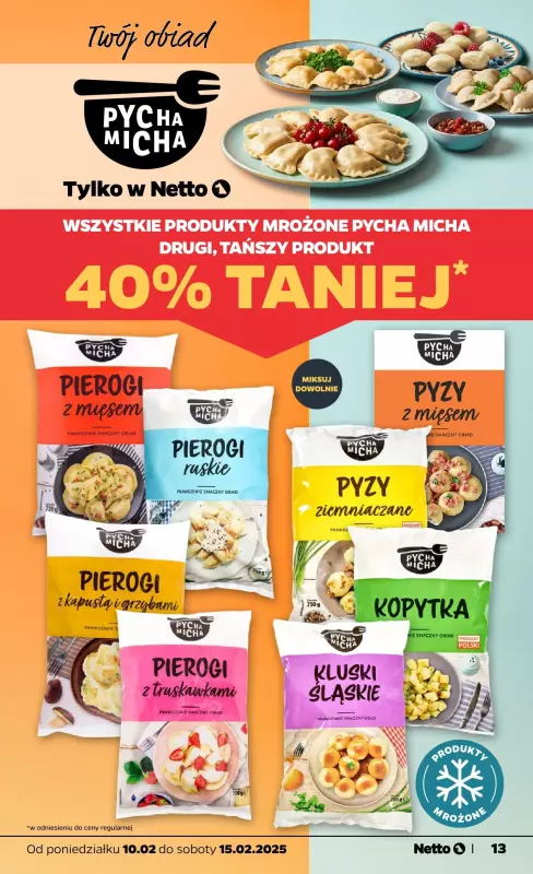 Netto - gazetka promocyjna Gazetka Spożywcza od poniedziałku 10.02 do soboty 15.02 - strona 13