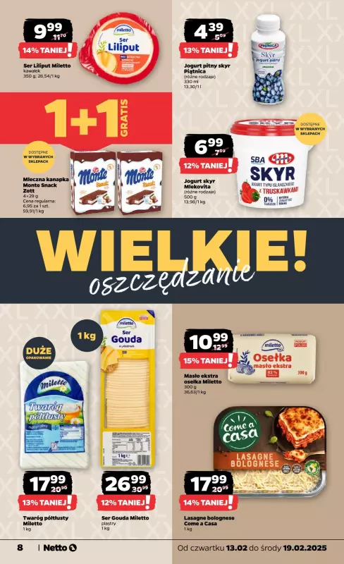 Netto - gazetka promocyjna Gazetka Spożywcza od czwartku 13.02 do środy 19.02 - strona 8