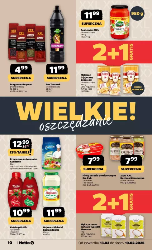 Netto - gazetka promocyjna Gazetka Spożywcza od czwartku 13.02 do środy 19.02 - strona 10