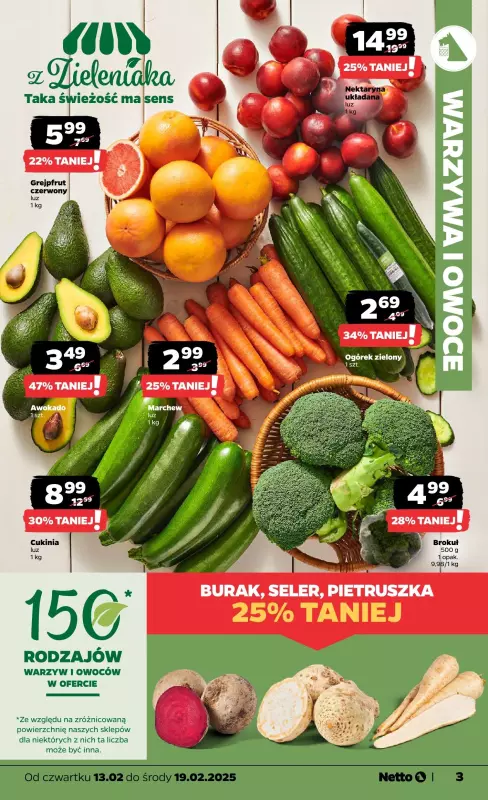 Netto - gazetka promocyjna Gazetka Spożywcza od czwartku 13.02 do środy 19.02 - strona 3