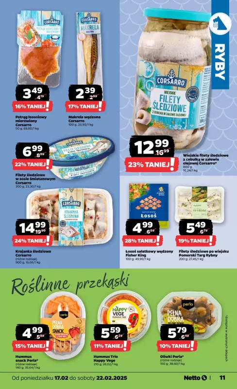 Netto - gazetka promocyjna Gazetka Spożywcza od poniedziałku 17.02 do soboty 22.02 - strona 11