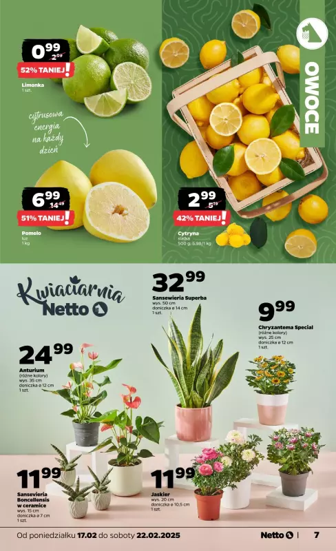 Netto - gazetka promocyjna Gazetka Spożywcza od poniedziałku 17.02 do soboty 22.02 - strona 7