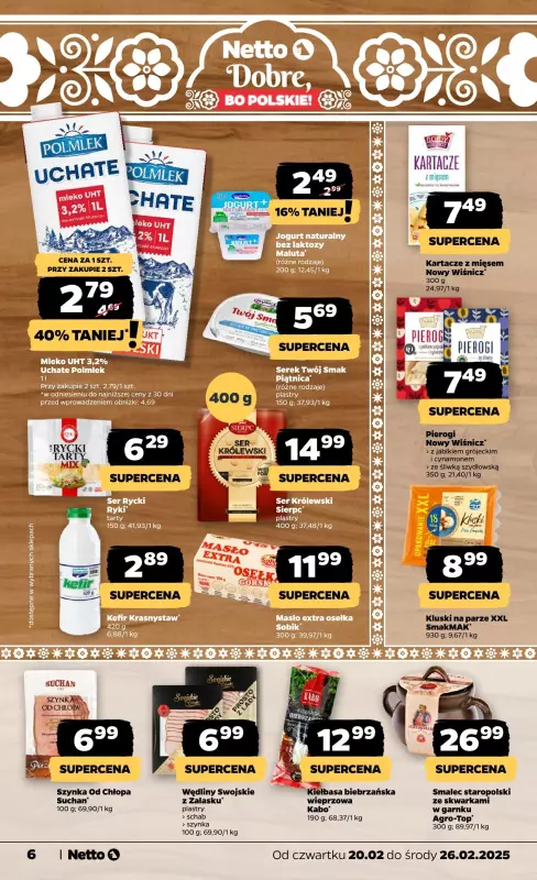 Netto - gazetka promocyjna Gazetka Spożywcza od czwartku 20.02 do środy 26.02 - strona 6