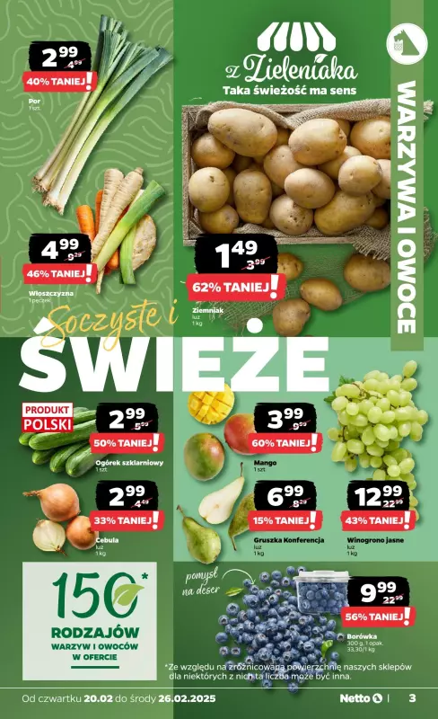 Netto - gazetka promocyjna Gazetka Spożywcza od czwartku 20.02 do środy 26.02 - strona 3