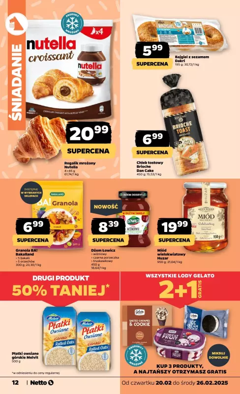 Netto - gazetka promocyjna Gazetka Spożywcza od czwartku 20.02 do środy 26.02 - strona 12