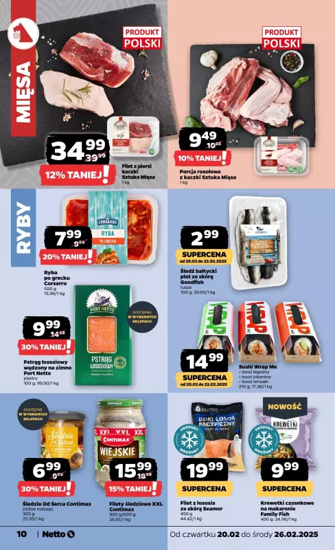 Netto - gazetka promocyjna Gazetka Spożywcza od czwartku 20.02 do środy 26.02 - strona 10