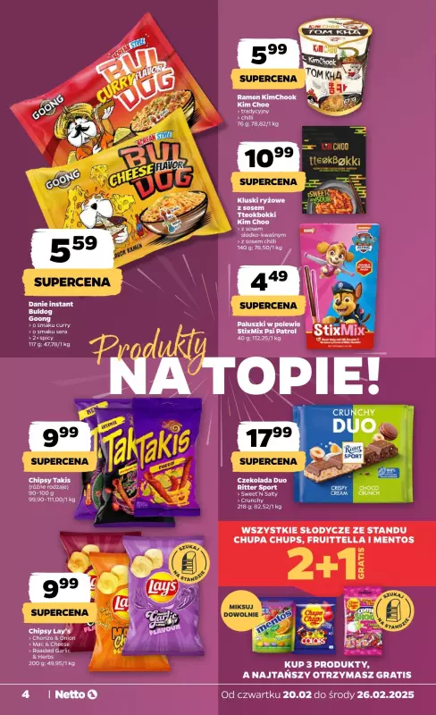 Netto - gazetka promocyjna Gazetka Spożywcza od czwartku 20.02 do środy 26.02 - strona 4