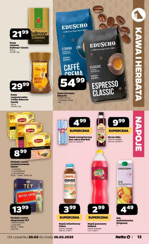 Netto - gazetka promocyjna Gazetka Spożywcza od czwartku 20.02 do środy 26.02 - strona 13