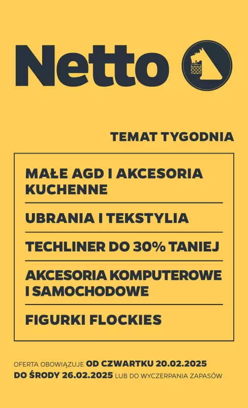 Netto - gazetka promocyjna Gazetka Non Food od czwartku 20.02 do środy 26.02