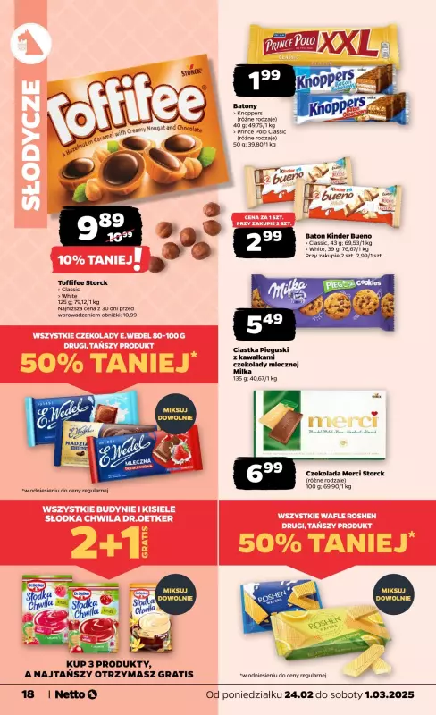 Netto - gazetka promocyjna Gazetka Spożywcza od poniedziałku 24.02 do soboty 01.03 - strona 18