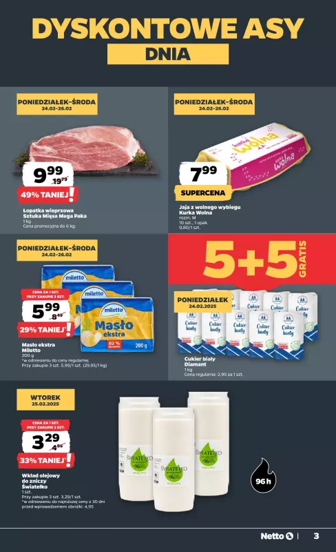 Netto - gazetka promocyjna Gazetka Spożywcza od poniedziałku 24.02 do soboty 01.03 - strona 3