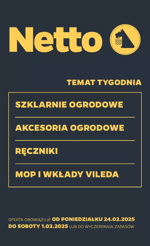 Netto - gazetka promocyjna Gazetka Non Food od poniedziałku 24.02 do soboty 01.03