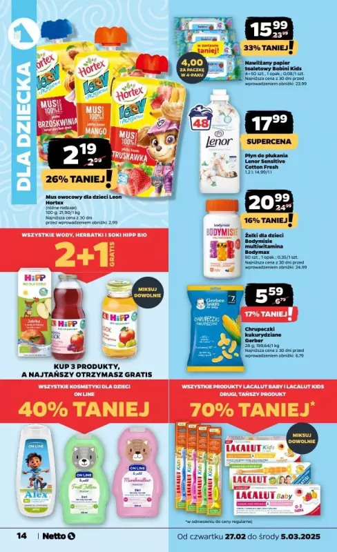 Netto - gazetka promocyjna Gazetka Spożywcza od czwartku 27.02 do środy 05.03 - strona 14