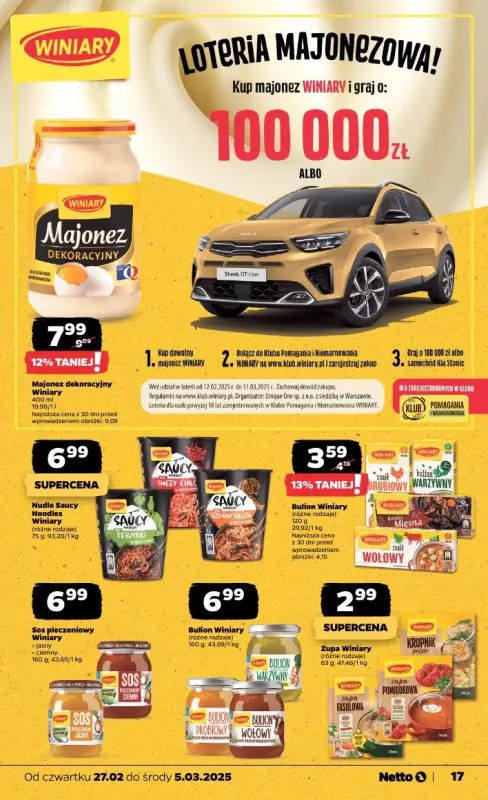 Netto - gazetka promocyjna Gazetka Spożywcza od czwartku 27.02 do środy 05.03 - strona 17