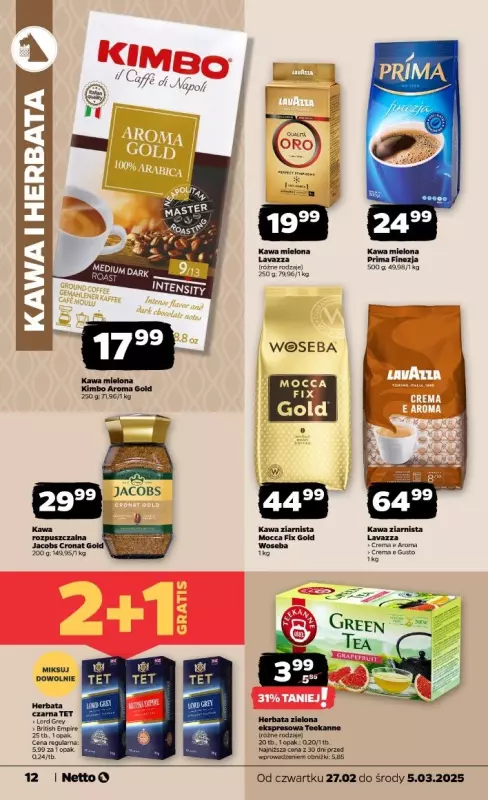 Netto - gazetka promocyjna Gazetka Spożywcza od czwartku 27.02 do środy 05.03 - strona 12