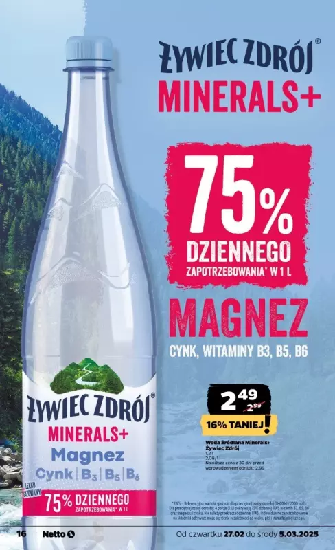 Netto - gazetka promocyjna Gazetka Spożywcza od czwartku 27.02 do środy 05.03 - strona 16